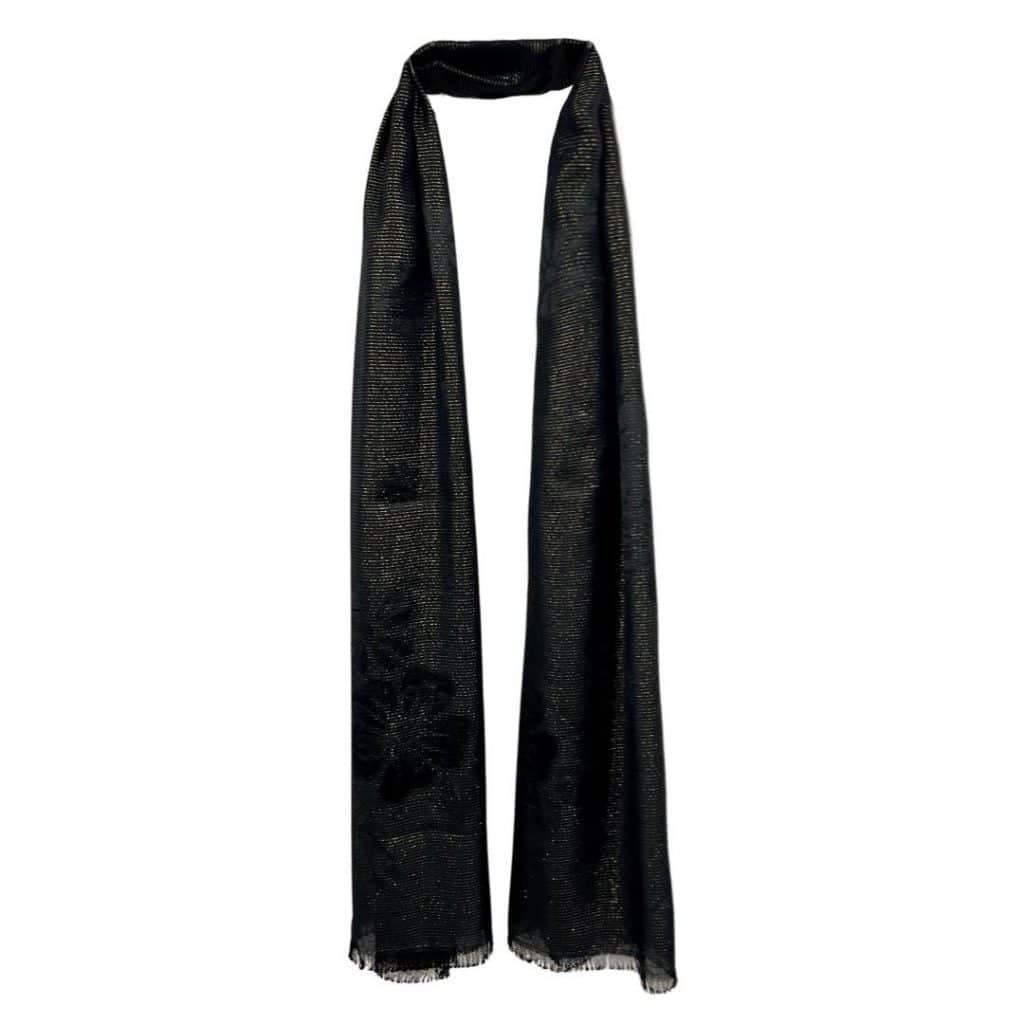 SHPM586 Sparkling Woven Flower Glitter Print Scarf | SHSales Jewellery ...